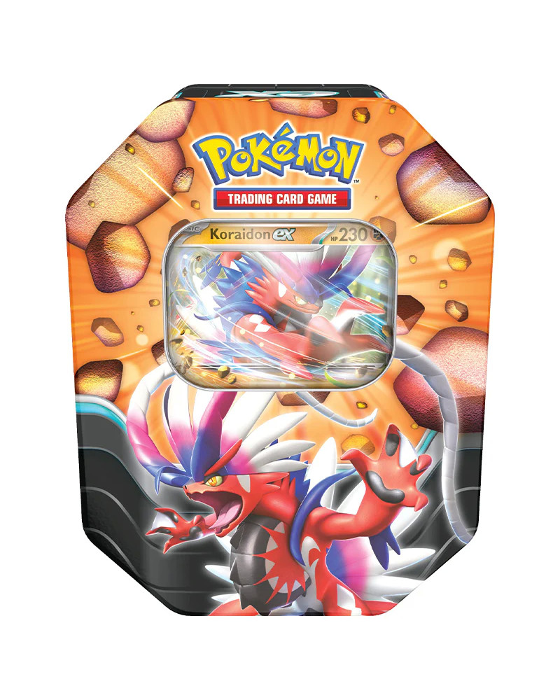 JCC Pokémon: Escarlata y Púrpura - Lata de Leyendas Afiladas - Koraidon