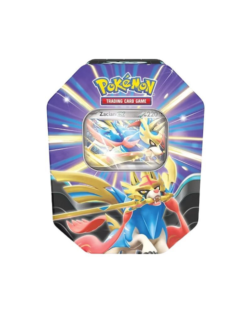 Lata de Leyendas Afiladas: Zacian - Escarlata y Púrpura - JCC Pokémon