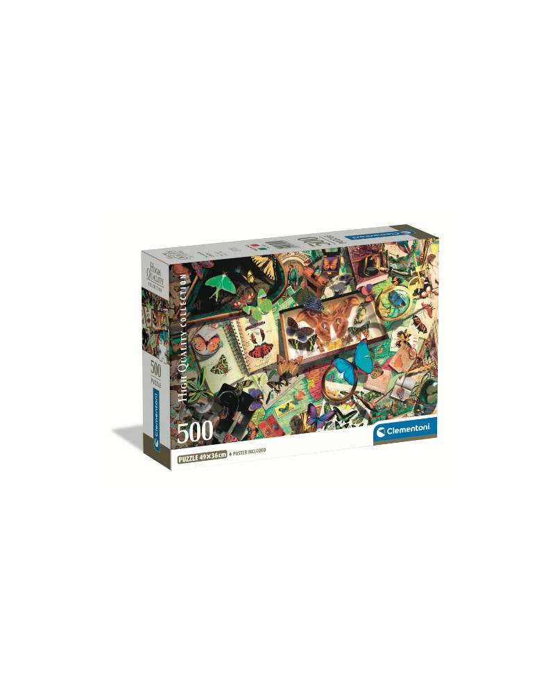 Puzzle 500 piezas - Coleccionista de Mariposas - Clementoni [35581]