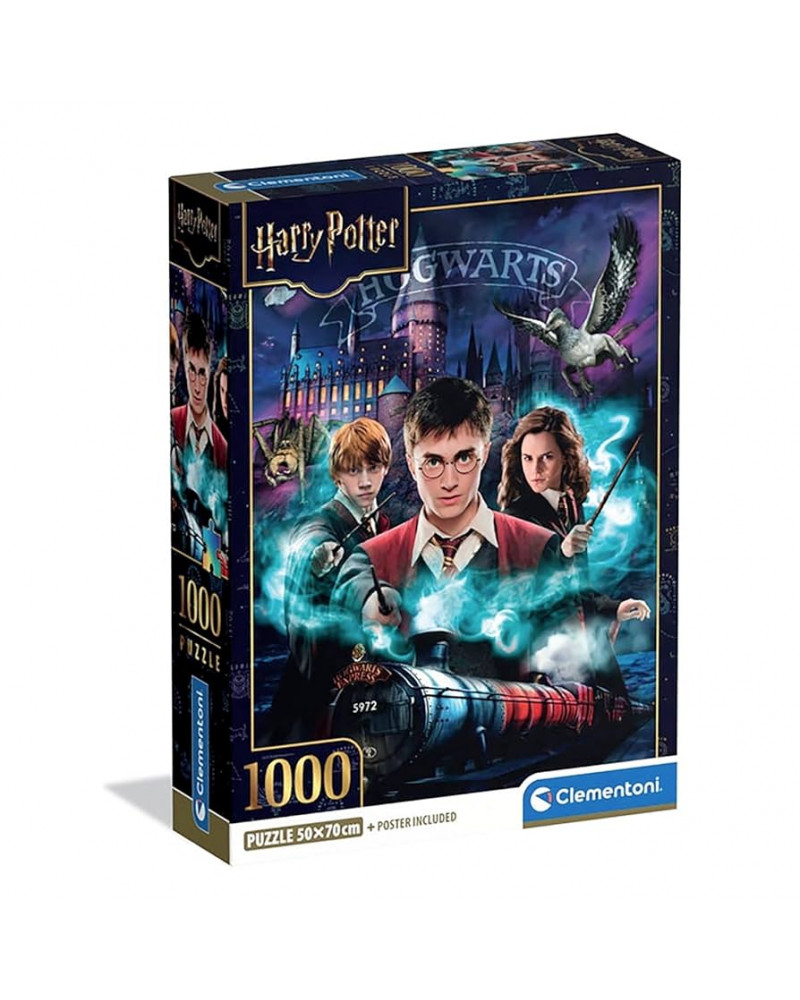 Puzzle 1000 Piezas - Harry Potter Hogwarts - Clementoni [37047]