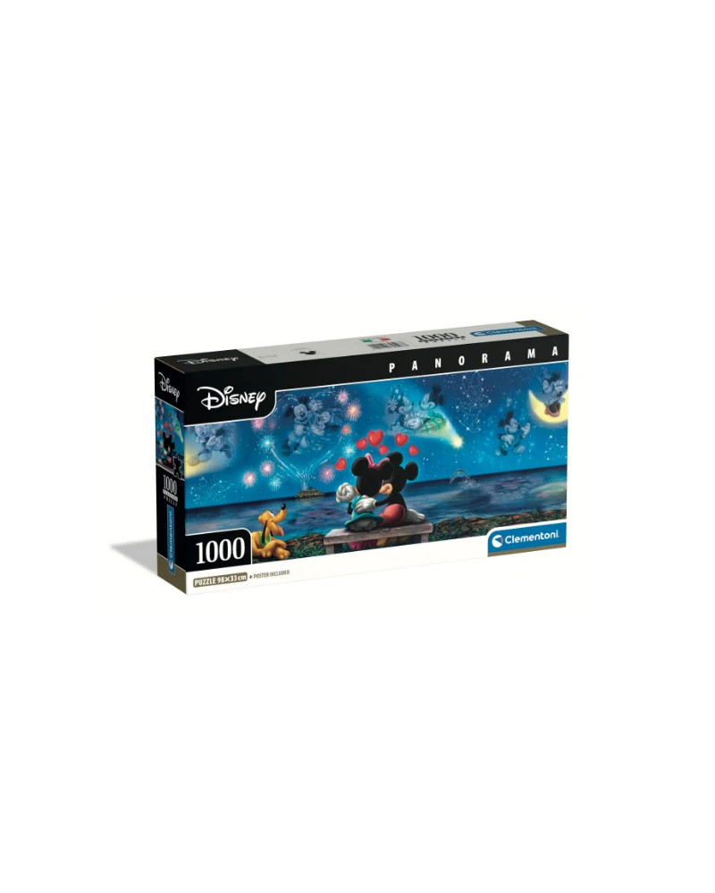 Puzzle 1000 Piezas Panorama - Mickey y Minnie - Clementoni [39503]