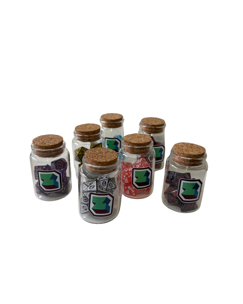 Set Premium 7 Dados De Rol (Frasco)