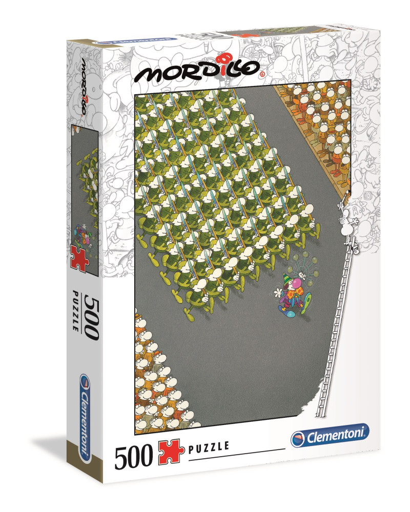 [Empaque Dañado] Puzzle 500 piezas - Mordillo La Marcha - Clementoni