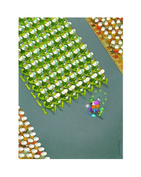 [Empaque Dañado] Puzzle 500 piezas - Mordillo La Marcha - Clementoni