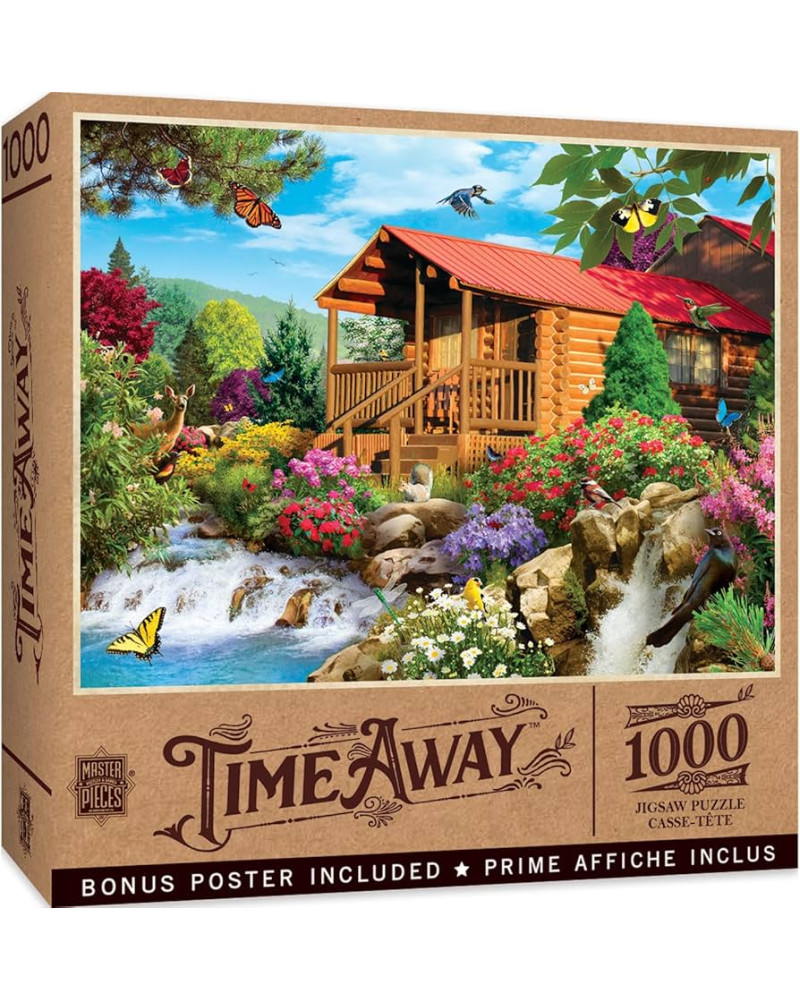 1000 Piezas - Cascading Cabin - Master Pieces