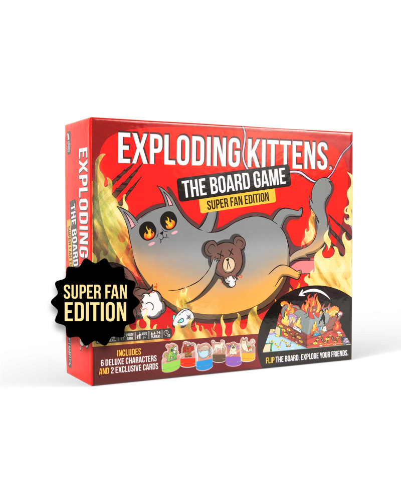 Exploding Kittens - El Juego de Tablero Super Fan Edition