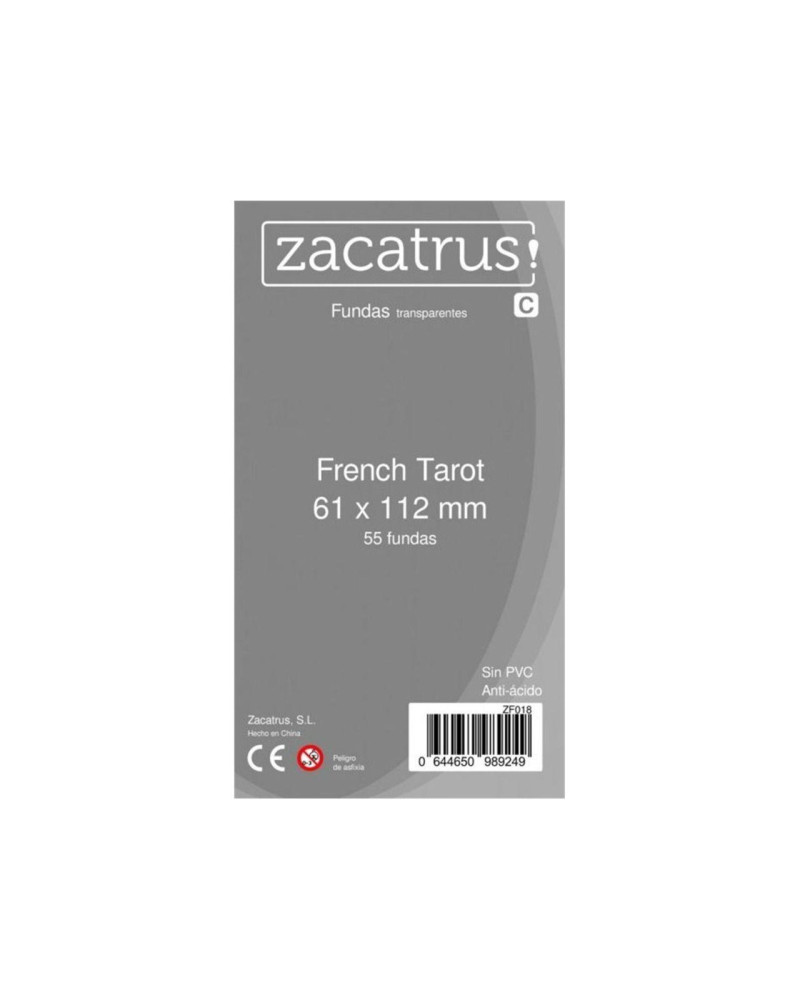 Protectores Zacatrus French Tarot (Cartas hasta 61x112mm)
