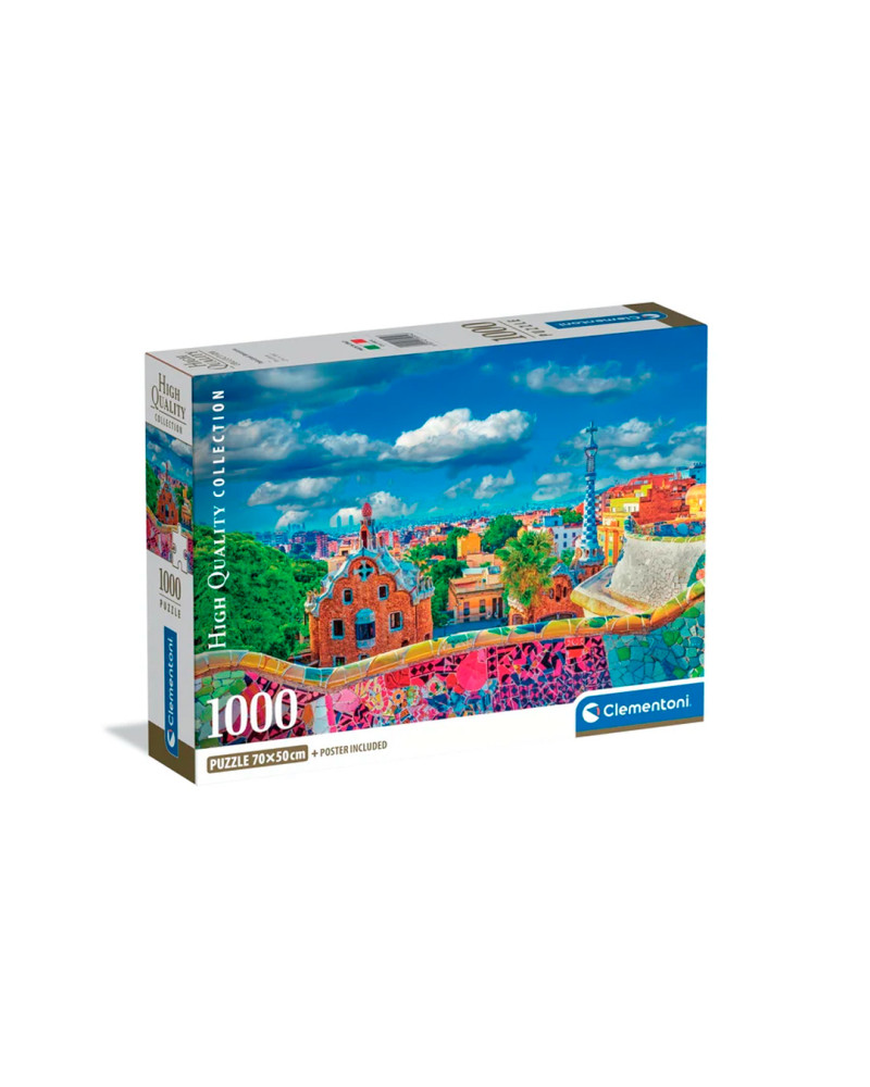 Puzzle 1000 piezas - Park Güell, Barcelona - Clementoni [39954]