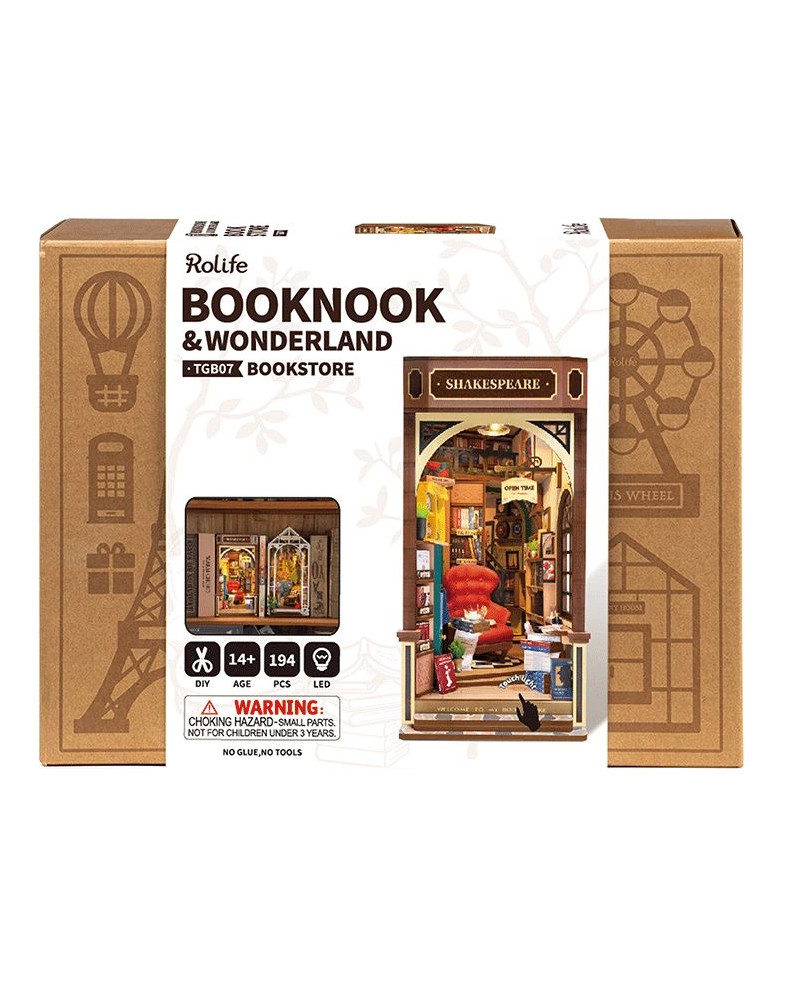 Puzzle 3D - Separador de libros - Bookstore TGB07 - Rolife