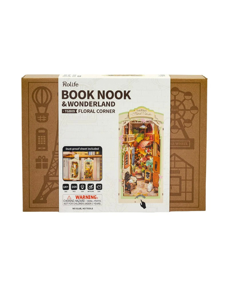 Puzzle 3D - Separador de Libros - Floral Corner - Rolife [TGB09]