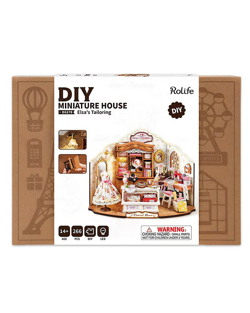Puzzle 3D - Casita en Miniatura - Elsa's Tailoring DG178 - Rolife