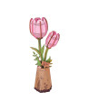 Puzzle 3D - Flor de Madera - Pink Tulip - Rowood