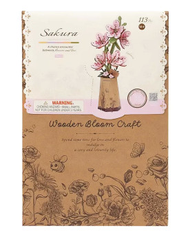 Puzzle 3D - Flor de Madera...