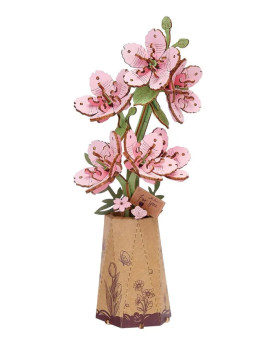 Puzzle 3D - Flor de Madera - Sakura - Rowood