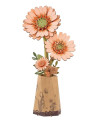 Puzzle 3D - Flor de Madera - Orange Gerbera - Rowood