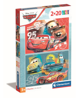 Puzzle 2x20 Piezas - Cars -...
