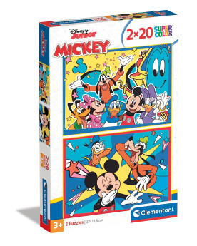 Puzzle 2x20 Piezas - Mickey...