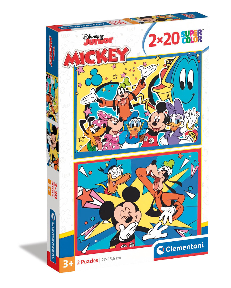 Puzzle 2x20 Piezas - Mickey - Clementoni [24791]