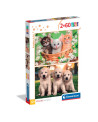 Puzzle 2x60 Piezas - Brothers in Fur - Clementoni [24820]