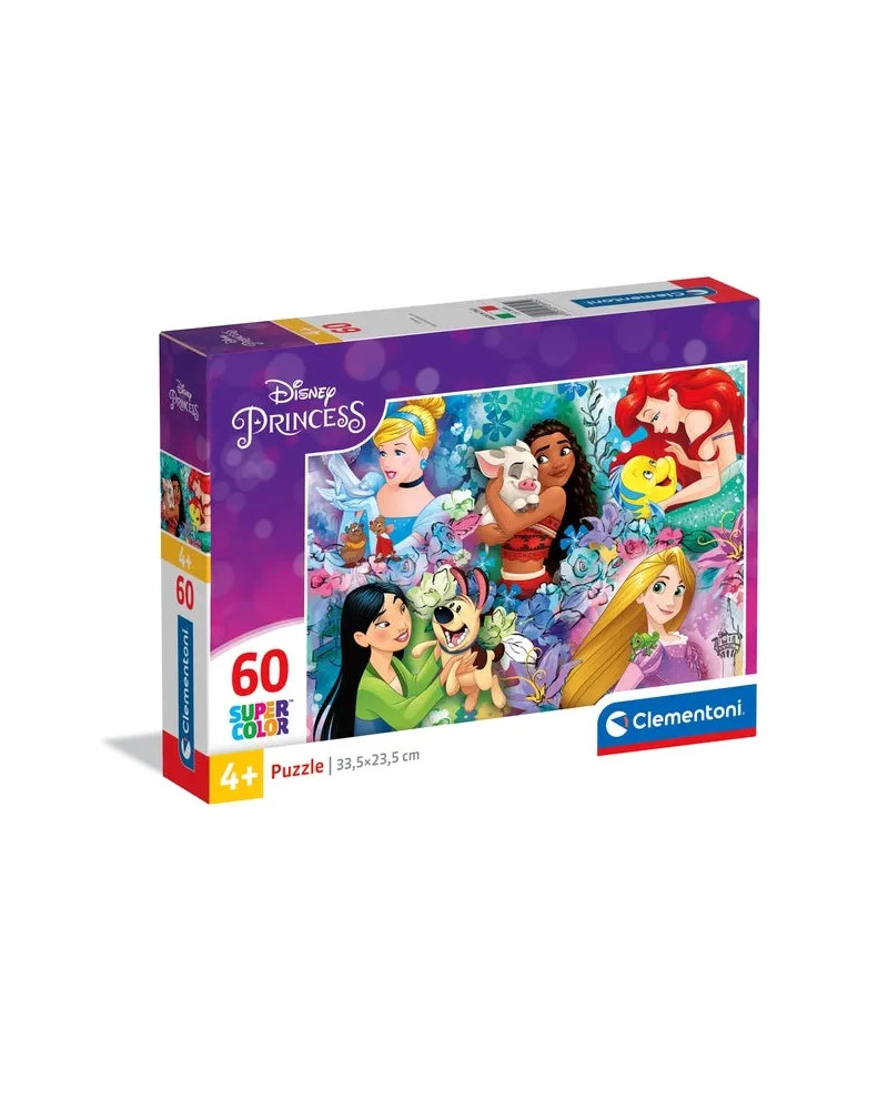 Puzzle 60 Piezas - Princesas y Mascotas- Clementoni [26995]