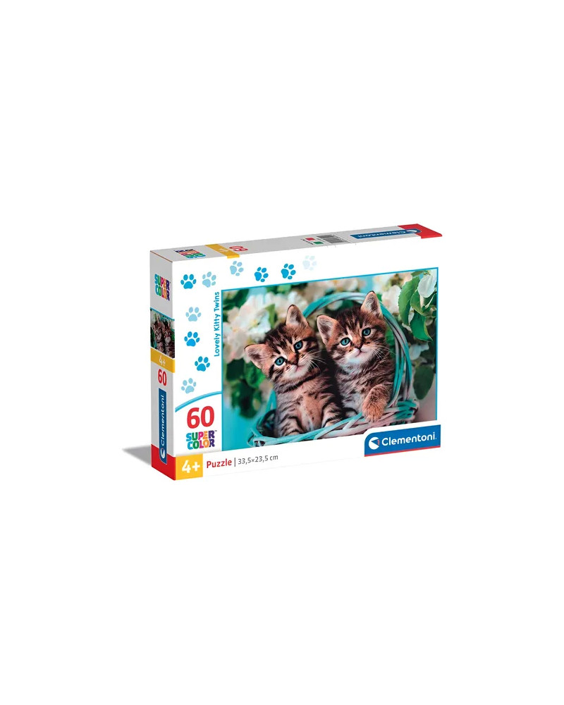 Puzzle 60 Piezas - Lovely Kitty Twins - Clementoni [26599]