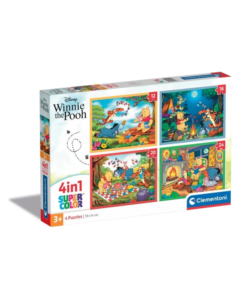 Puzzle Progresivo 4 en 1 - Winnie the Pooh - Clementoni [21514]