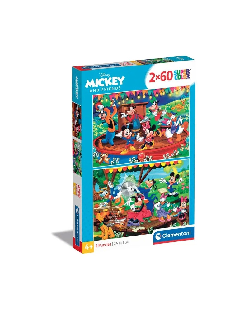 Puzzle 2x60 Piezas - Mickey y Amigos - Clementoni [07133]