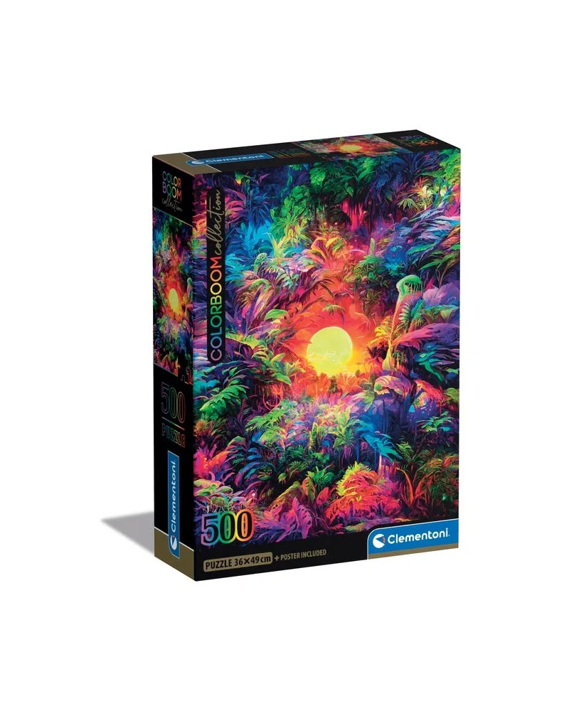 Puzzle 500 piezas - Psychedelic Jungle Sunrise- Clementoni [35530]