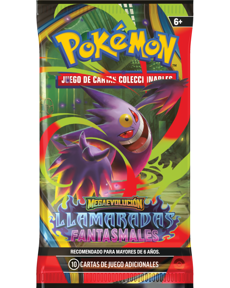 JCC Pokémon - Megaevolución - Llamaradas Fantasmales - Sobre de Refuerzo