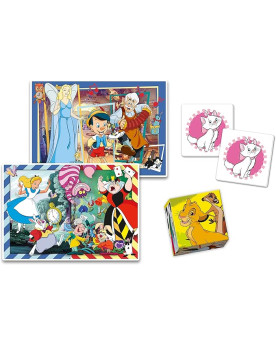 Puzzles + Juegos Edukit 4 en 1 - Disney Classics - Clementoni [18290]
