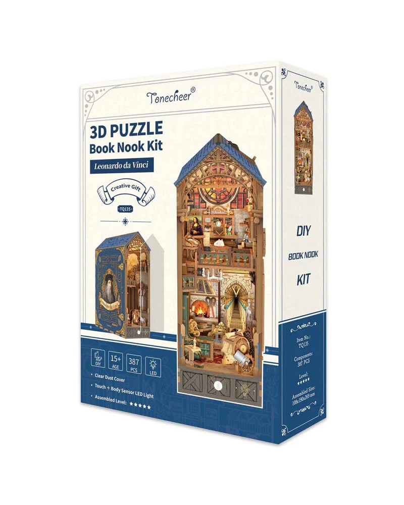 Puzzle 3D - Separador de Libros - Leonardo da Vinci - Tonecheer [TQ135]