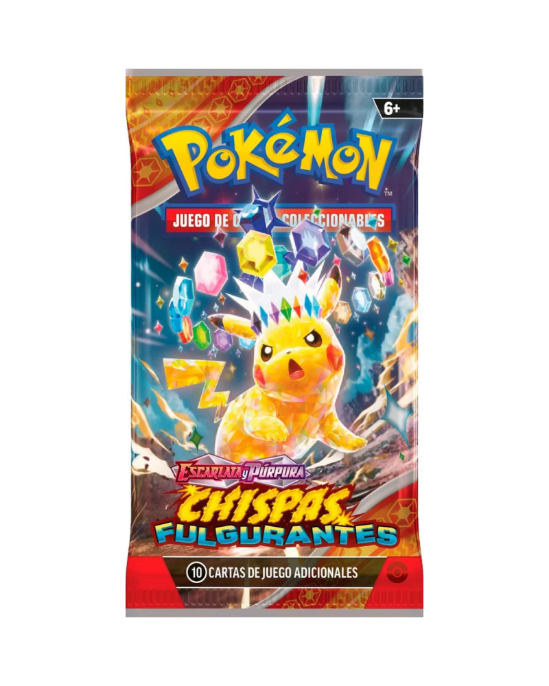 JCC Pokémon: Escarlata y Púrpura - Chispas Fulgurantes - Sobre de Refuerzo