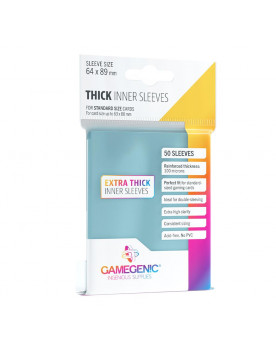 Protectores GameGenic Inner Sleeves (Cartas hasta 63x88mm)