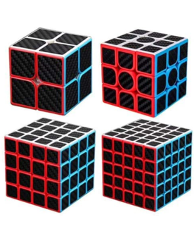 Set 4 Cubos MoYu MeiLong Cobra 2x2 + 3x3 + 4x4 + 5x5