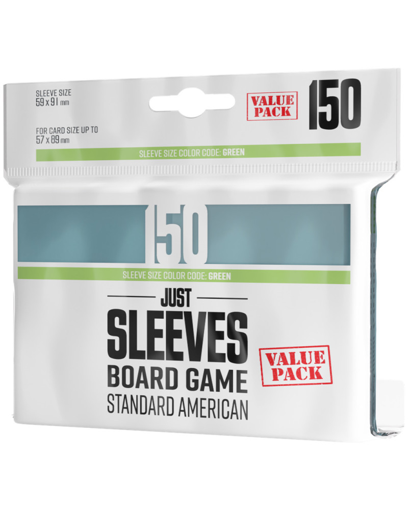 Protectores Just Sleeves Standard American Value Pack (150) (Cartas hasta 57x89 mm)