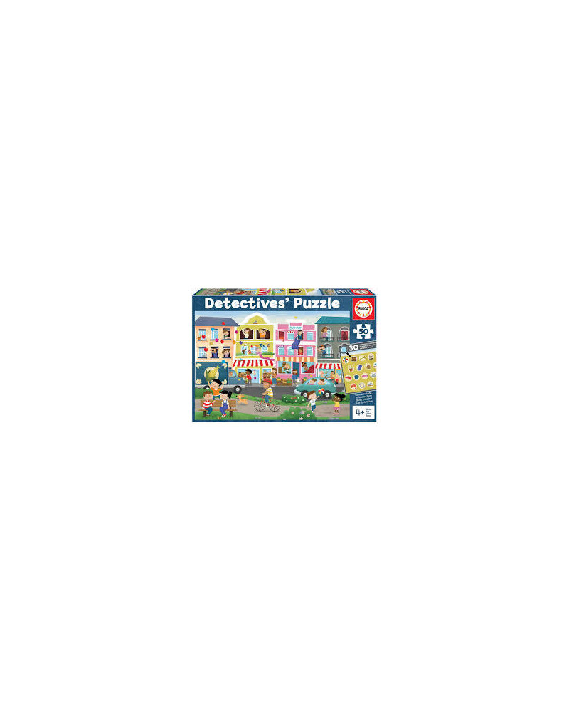 Puzzle Detectives 50 piezas - Ciudad - Educa