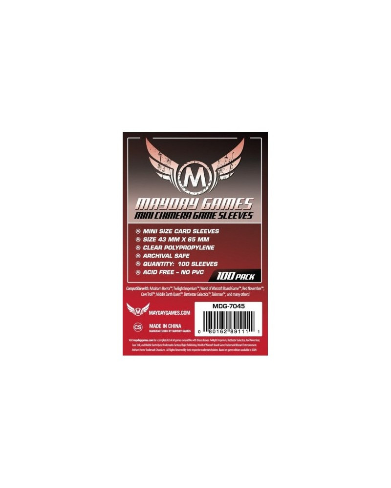 Protectores Mayday Mini Chimera Standard (Cartas hasta 43x65 mm)