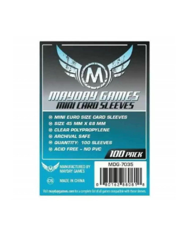 Protectores Mayday Euro Standard (Cartas hasta 59x92 mm)