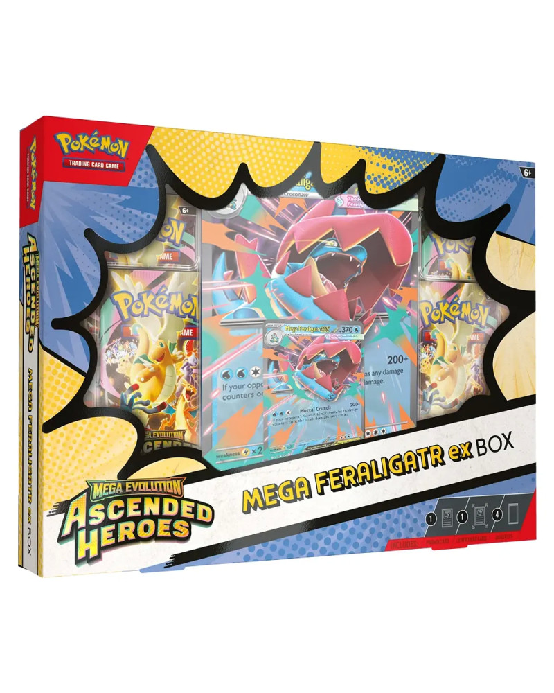 Mega Feraligatr Ex Box - Mega Evolution: Ascended Heroes - Pokémon TCG