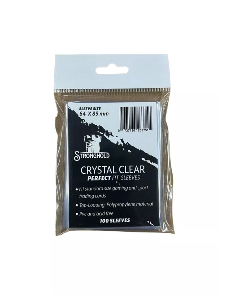 Protectores Stronghold - Crystal Clear Perfect Fit (Cartas hasta 64x89 mm)