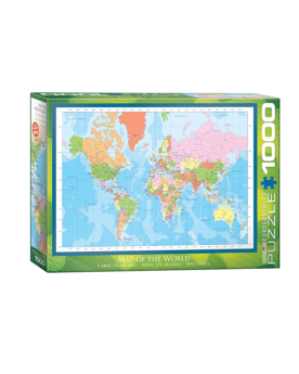 Puzzle 1000 piezas - Map of the World - Eurographics