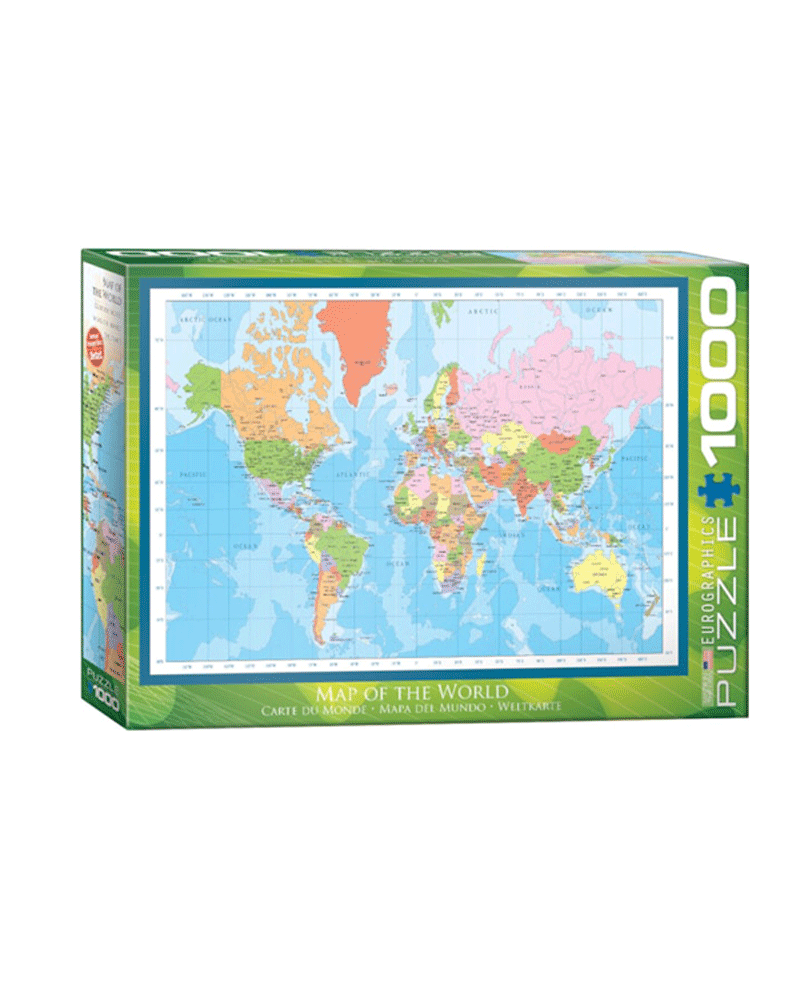 Puzzle 1000 piezas - Map of the World - Eurographics