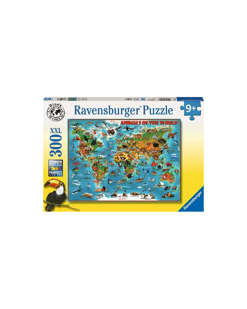 Puzzle 300 piezas XXL - Animales del Mundo - Ravensburger