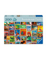 Puzzle 200 piezas - Travel Stamps - Ravensburger