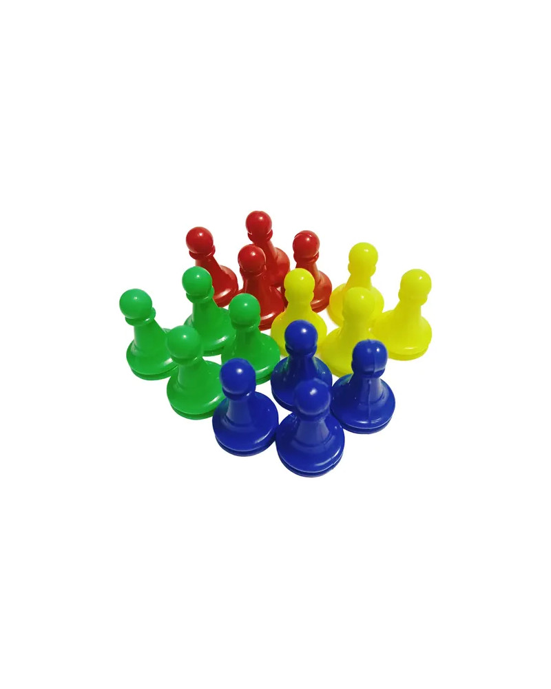 Peones Multicolor Clásicos (16 Unidades)