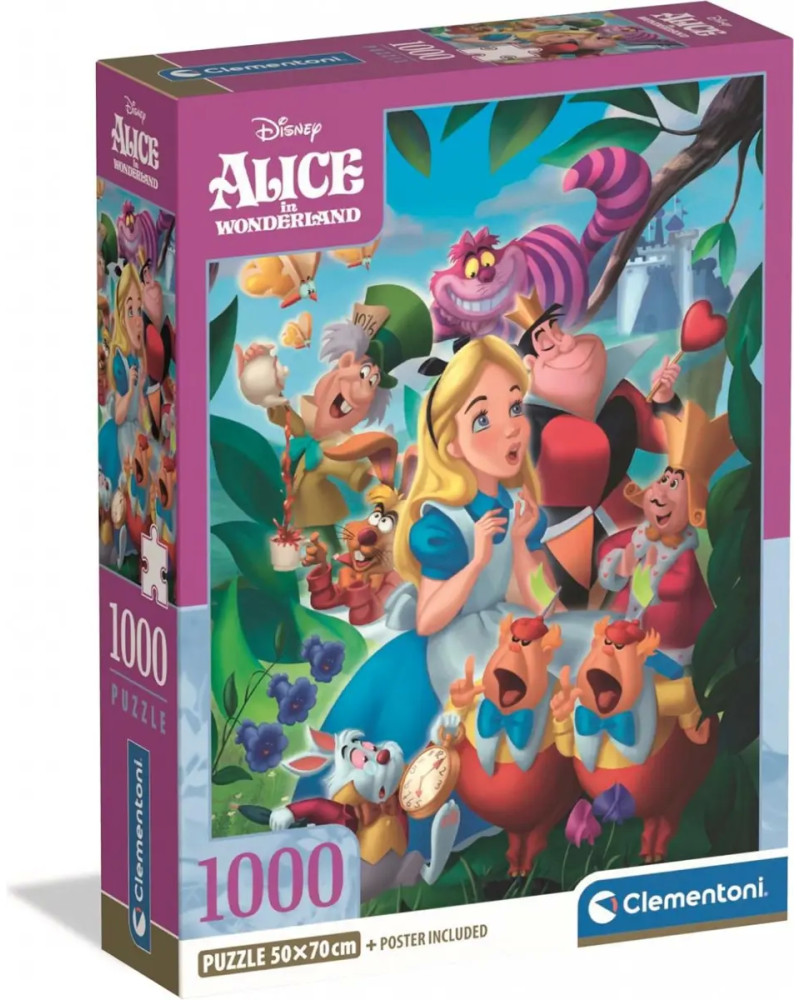 Puzzle 1000 piezas - Alice in Wonderland Disney - Clementoni [39952]