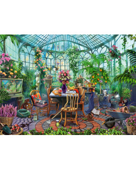 Puzzle 500 piezas - Greenhouse Morning - Ravensburger