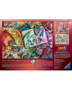 Puzzle 500 piezas - The Archeologist's Desk - Ravensburger
