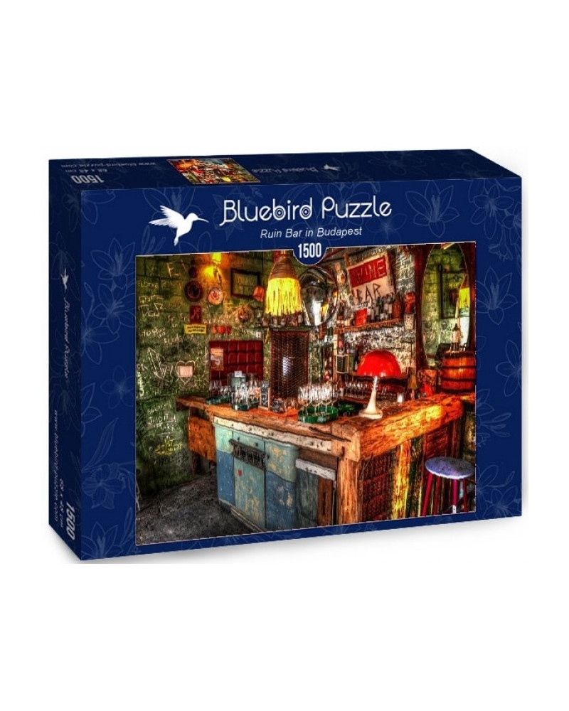 Puzzle 1500 piezas - Ruin Bar in Budapest - Bluebird