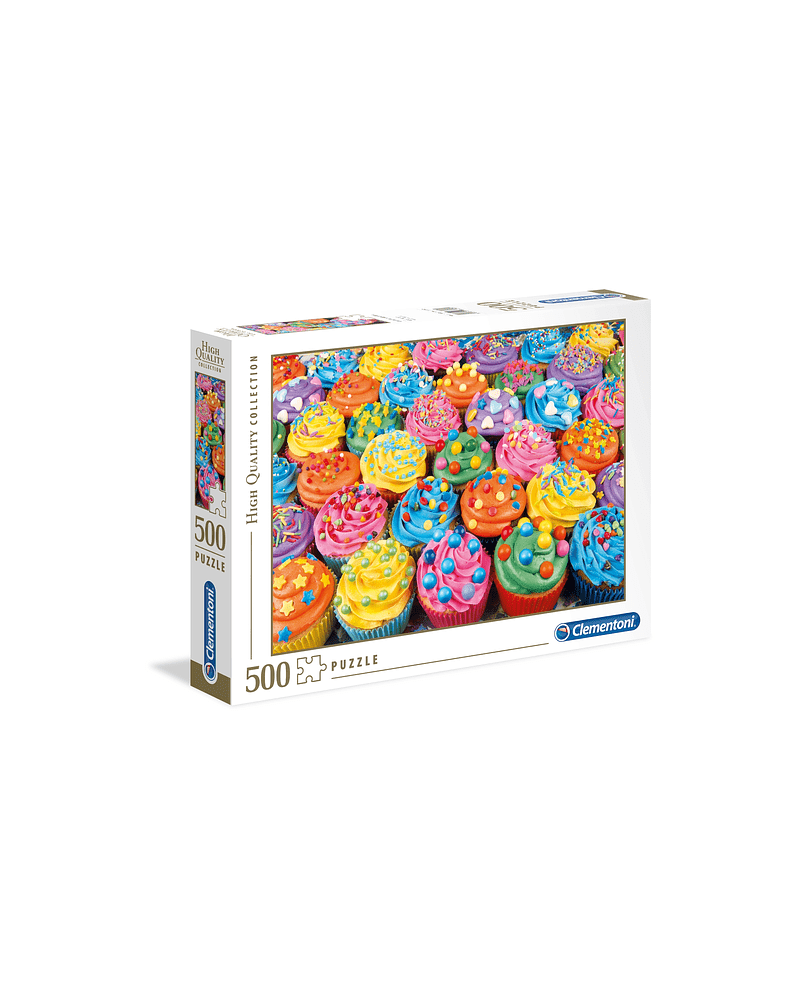Puzzle 500 piezas - Colorful Cupcakes - Clementoni